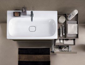 Раковина Geberit Citterio 90 см санфарфор белый/специальное керамическое покрытие KeraTect 500.547.01.1