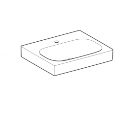 Раковина Geberit Citterio 60 см санфарфор белый/специальное керамическое покрытие KeraTect 500.544.01.1