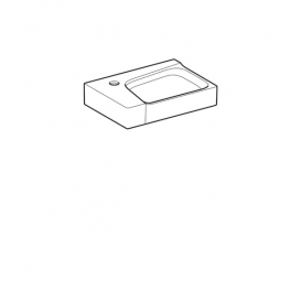 Раковина Geberit Xeno² отвір для змішувача ліворуч білий/спеціальне керамічне покриття KeraTect 500.528.01.1