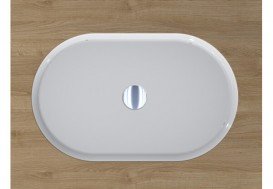 Раковина Miraggio Rome 52,2х32,5 см литий мармур білий глянцевий 0000232