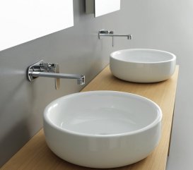 Раковина для ванной накладная Flaminia коллекция Bonola белая BN50A