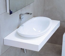 Раковина для ванної накладна Flaminia колекція IO біла IO4260