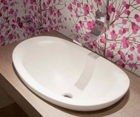 Раковина для ванної накладна Flaminia колекція IO біла IO4260