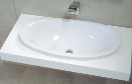 Раковина для ванної накладна Flaminia колекція IO біла IO4260