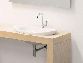 Раковина для ванной накладная Flaminia коллекция IO белая IO4275