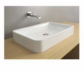 Раковина для ванной накладная Flaminia коллекция Nile белая NL62INC