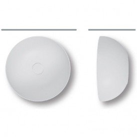 Раковина накладна Hatria Happy Hour 06:00 S 40 см санфарфор білий Y1VF01