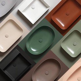 Раковина накладная на столешницу Flaminia Nuda Slim ND60A