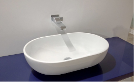 Раковина накладная на столешницу Flaminia Pass чёрный матовый PS62C NERO MATT