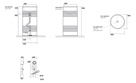 Раковина напольная Kerasan Artwork Barrel санфарфор зелёный матовый 4742K14