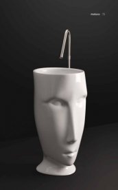 Раковина напольная Kerasan Artwork Moloco санфарфор белая 474001