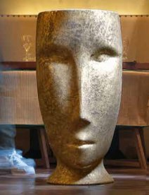 Раковина для підлоги Kerasan Artwork Moloco санфарфор білий / античне золото 474060