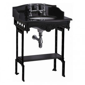 Раковина підвісна Burlington Georgian 65 x 57.5 см граніт чорний G7 1TH