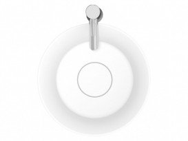 Раковина Riho Barca Ø39,5 см штучний камінь білий матовий F70022