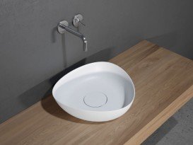 Раковина Riho Oviedo 40,9х40,9 см искусственный камень белый матовый F70020