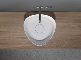 Раковина Riho Oviedo 40,9х40,9 см искусственный камень белый матовый F70020