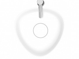 Раковина Riho Oviedo 40,9х40,9 см искусственный камень белый матовый F70020