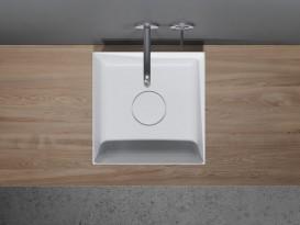 Раковина Riho Thin Square 38х38 см искусственный камень белый матовый F70024