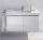 Раковина для ванної на тумбу умивальник-стільниця Duravit колекція D-Code 105х48х18 біла 03421000002