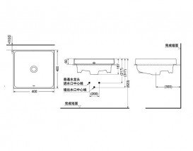 Раковина TOTO накладна квадратна кераміка білий LW1714B