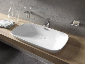 Раковина TOTO Neorest полувстраиваемая прямоугольная керамика белый LW3717HY