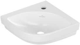 Раковина угловая Villeroy & Boch Subway 3.0 32х32 см санитарная керамика CeramicPlus каменный белый 437146RW