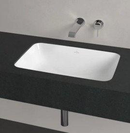 Раковина Villeroy&Boch Architectura 63х43 см без переливу санітарна кераміка альпійський білий CeramicPlus 5A7761R1