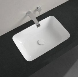 Раковина Villeroy&Boch Architectura 63х43 см без переливу санітарна кераміка альпійський білий CeramicPlus 5A7761R1