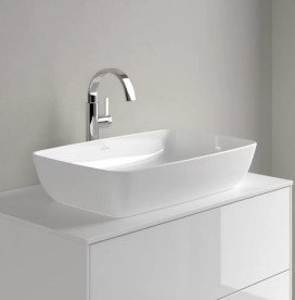 Раковина Villeroy & Boch Artis 58х38,5 см без перелива TitanCeram CeramicPlus каменный белый 417258RW