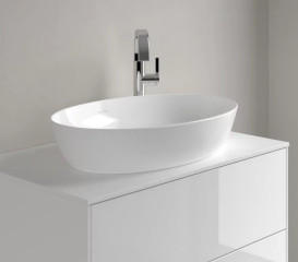 Раковина Villeroy & Boch Artis 61х41 см без перелива TitanCeram CeramicPlus каменный белый 419861RW