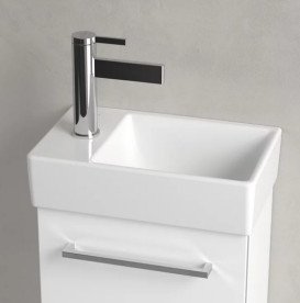 Раковина Villeroy & Boch Avento 36х22 см чаша праворуч санітарна кераміка CeramicPlus білий альпійський 43003RR1