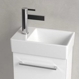 Раковина Villeroy & Boch Avento 36х22 см чаша справа санитарная керамика CeramicPlus каменный белый 43003RRW