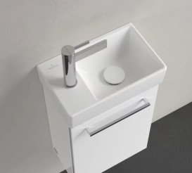 Раковина Villeroy & Boch Avento 36х22 см чаша справа санитарная керамика CeramicPlus каменный белый 43003RRW