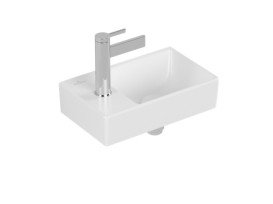 Раковина Villeroy & Boch Avento 36х22 см чаша справа санитарная керамика CeramicPlus каменный белый 43003RRW