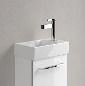 Раковина Villeroy & Boch Avento 36х22 см чаша слева санитарная керамика CeramicPlus альпийский белый 43003LR1