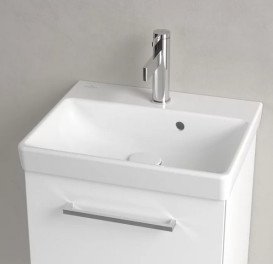 Раковина Villeroy & Boch Avento 45х37 см із переливом санітарна кераміка CeramicPlus альпійський білий 735845R1