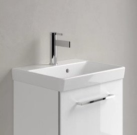 Раковина Villeroy & Boch Avento 45х37 см с переливом санитарная керамика CeramicPlus альпийский белый 735845R1