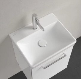 Раковина Villeroy & Boch Avento 45х37 см із переливом санітарна кераміка CeramicPlus кам'яний білий 735845RW