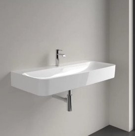 Раковина Villeroy & Boch Finion 100х47 см без перелива TitanCeram CeramicPlus каменный белый 4168A2RW