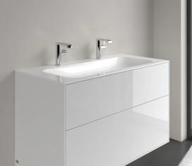 Раковина Villeroy & Boch Finion 100х50 см без перелива TitanCeram CeramicPlus альпийский белый 4164A1R1