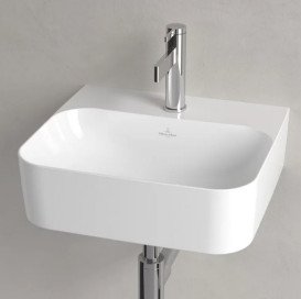 Раковина Villeroy & Boch Finion 43х39 см без переливу TitanCeram CeramicPlus білий альпійський 436443R1