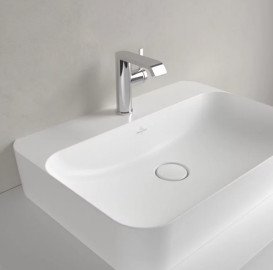 Раковина Villeroy & Boch Finion 60х44,5 см без перелива TitanCeram CeramicPlus каменный белый 414261RW