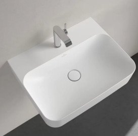 Раковина Villeroy & Boch Finion 60х47 см без переливу TitanCeram CeramicPlus кам'яний білий 416861RW
