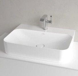 Раковина Villeroy&Boch Finion 60х47 см без переливу шліфована TitanCeram CeramicPlus альпійський білий 41686LR1