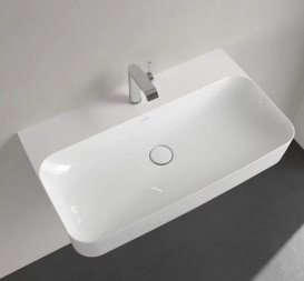 Раковина Villeroy & Boch Finion 80х47 см со скрытым переливом TitanCeram CeramicPlus альпийский белый 416884R1