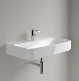 Раковина Villeroy & Boch Finion 80х47 см со скрытым переливом TitanCeram CeramicPlus альпийский белый 416884R1
