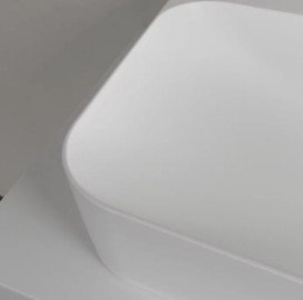 Раковина Villeroy & Boch Finion 80х47 см шлифованная со скрытым переливом TitanCeram CeramicPlus каменный белый 41688CRW