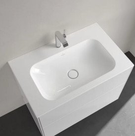 Раковина Villeroy&Boch Finion 80х50 см без переливу TitanCeram CeramicPlus альпійський білий 416481R1