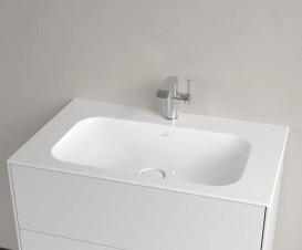 Раковина Villeroy & Boch Finion 80х50 см со скрытым переливом TitanCeram CeramicPlus альпийский белый 416484R1