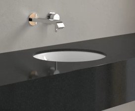 Раковина Villeroy & Boch Loop & Friends ⌀33 см з переливом TitanCeram CeramicPlus білий альпійський 4A5100R1